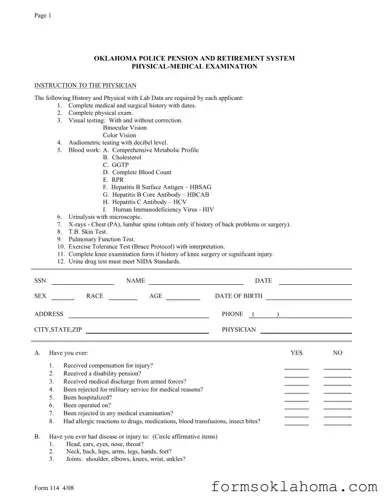 Official 114 Oklahoma Form