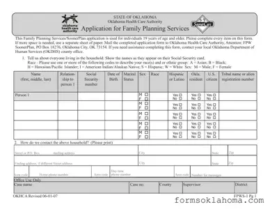 Official Oklahoma Fpws 1 Form